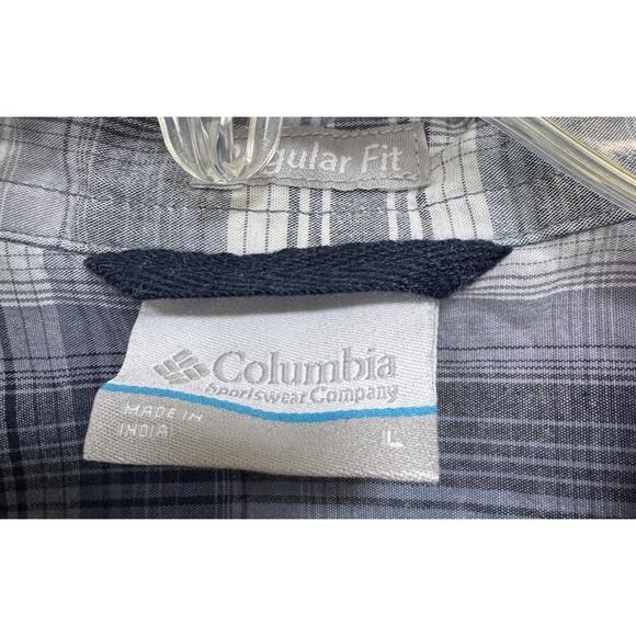 Columbia Button Down Shirt Regular Fit Plaid Mens Size Large Outdoor Lightweight - Picture 4 of 6